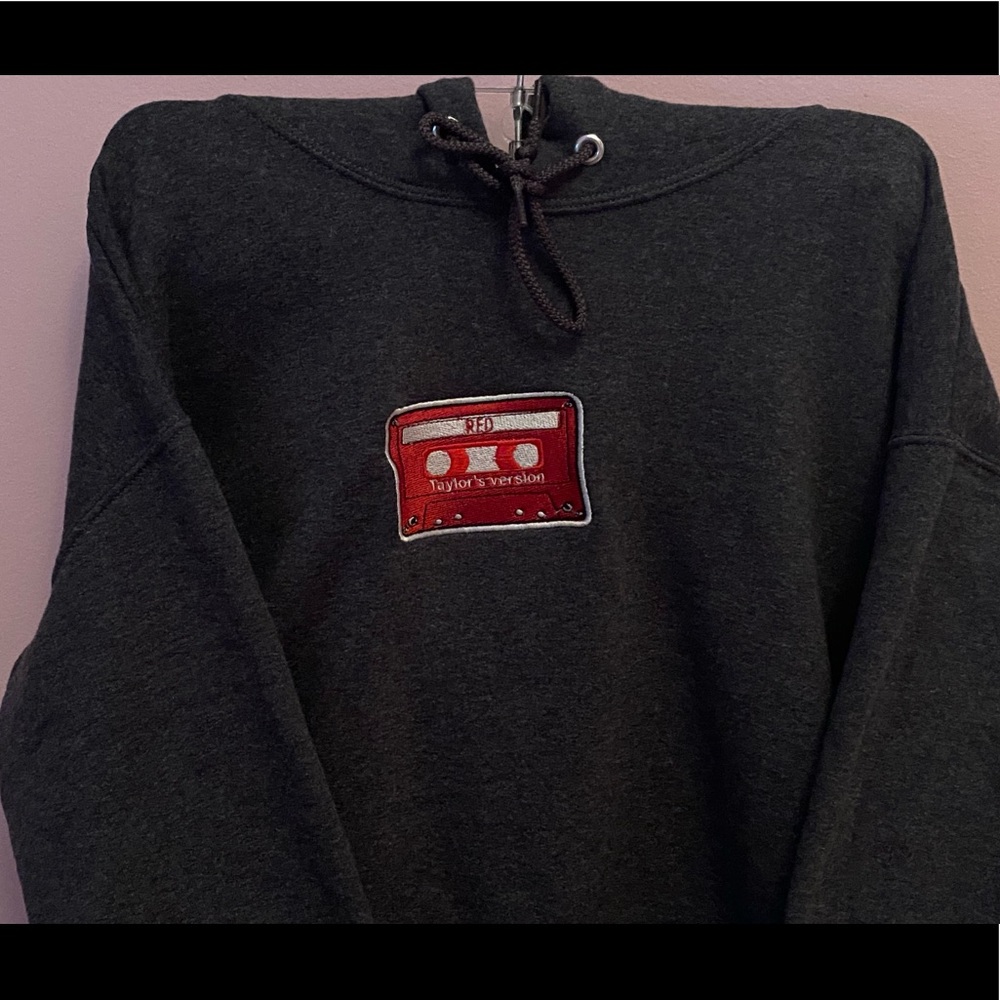 Embroidered Taylor Swift Red Hoodie